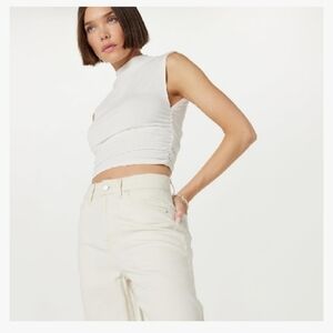 The Drop Wide Leg Cream Women's Jeans!